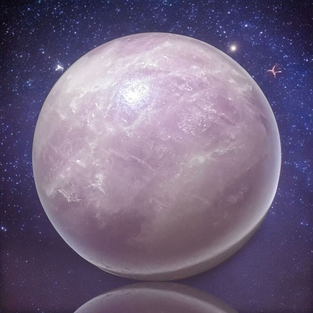 Kunzite‎ Crystal Marble Sphere